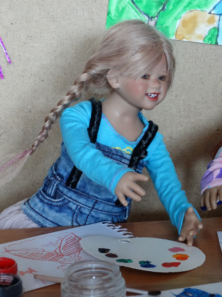 Девочки рисуют — Куклы Annette Himstedt (Аннетт Химстедт): коллекционные