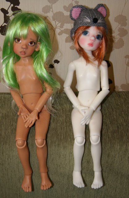 Карамель и сливки - две Лайлочки White Elf and Human Tan Kaye Wigs