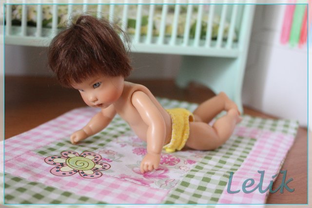 Кроватка для малышки, в масштабе 1:6 | Бэйбики Кроватка для малышки, в масштабе 1:6