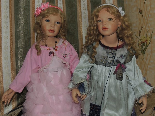 Сестрёнки заверушки Ливия и Паула. Куклы Zawieruszynski (фото 2)