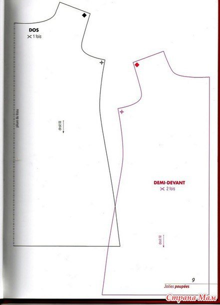 Может кому-то пригодится. Выкройки на кукол Paola Reina