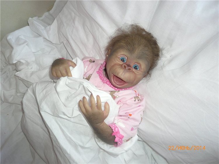 Анфисочка! Кукла - реборн - обезьянка Светланы Преображенской. Часть первая (фото 9)