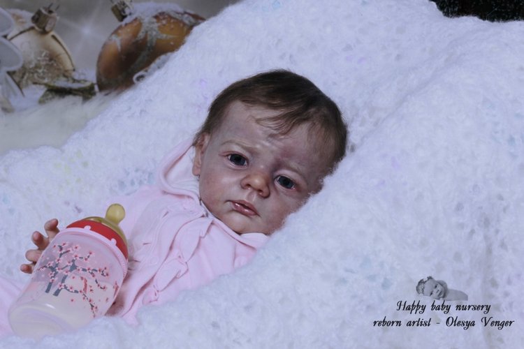 Моё предновогоднее чудо, моя Карлотта. Кукла реборн Олеси Венгер