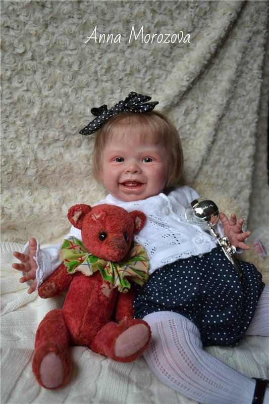 Милая улыбашечка Анечка. Кукла реборн Морозовой Анны