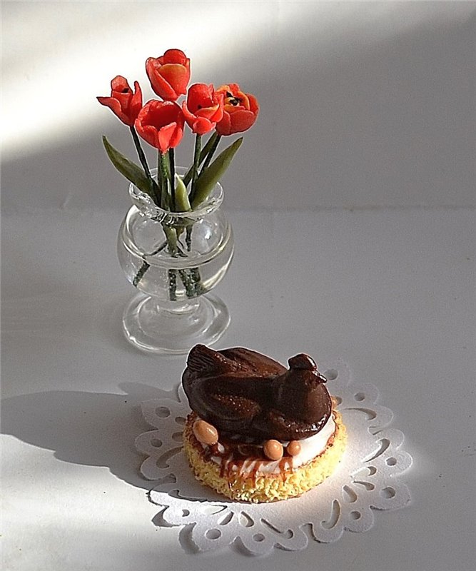 Еда, миниатюра для кукол! Моя подготовка к Пасхе (фото 4)