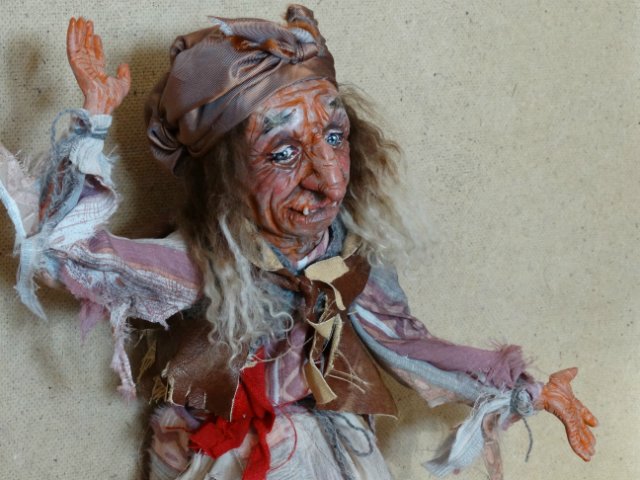 Баба - Яга. авторская кукла (фото 8)