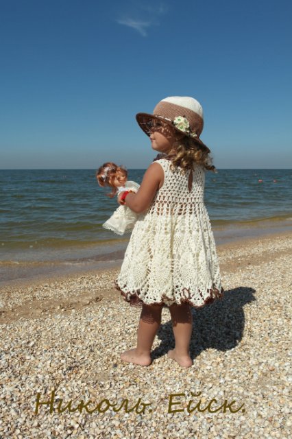 Кукла и ее девочка Николь... Азовское море (фото 5)