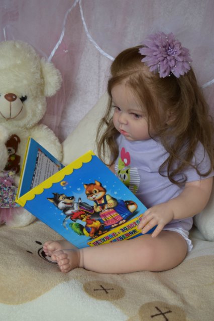 Моя первая большая девочка реборн Ариша