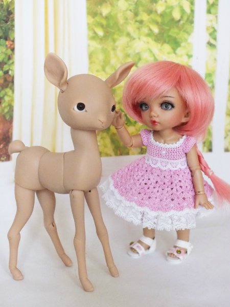 Лола и её любимчик щенок | Бэйбики Лола и её любимчик щенок — Куклы Latidoll (Лати): BJD (БЖД) (фото 7)