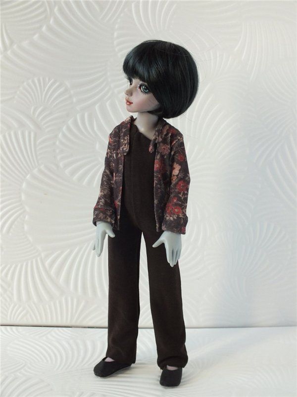 Как из идеи вязаного платья получается шитый комбинезон... или чего хотят наши куклы