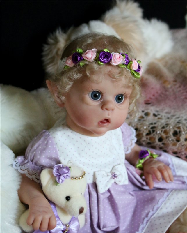 Кукла реборн Офельчечка, но не мини (фото 3)
