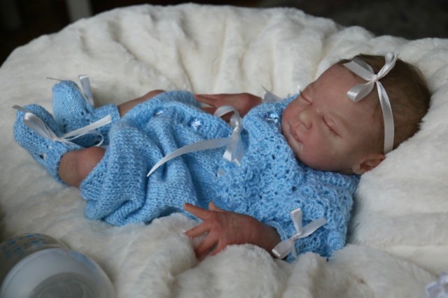 Спящая малышка Рози 2. Куколка реборн Виктории Вишни