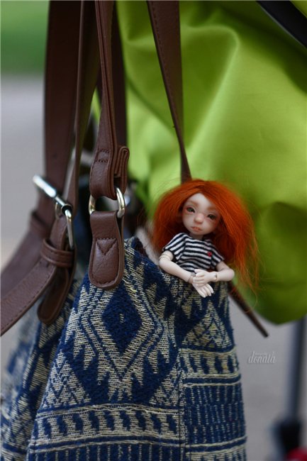 Непоседа Фиби. Авторская бжд-мышка Лидии Снуль