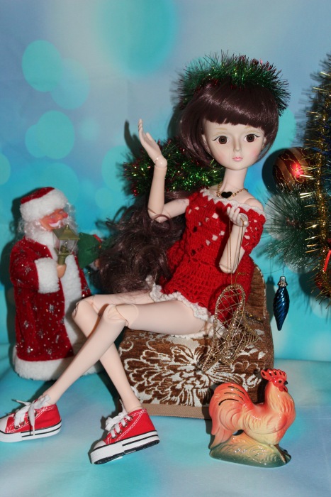 Кукла Лаура("Звезда подиума" 60 см) встречает Новый Год 2017 :) (фото 8)