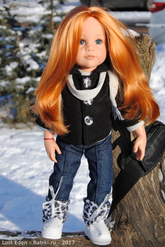 Самая красивая Рыжая. Сара с собачкой 2009 г от Gotz (фото 2)