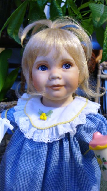 Еще одна маленькая очаровашечка, кукла из фарфора от Анны Тиммерман