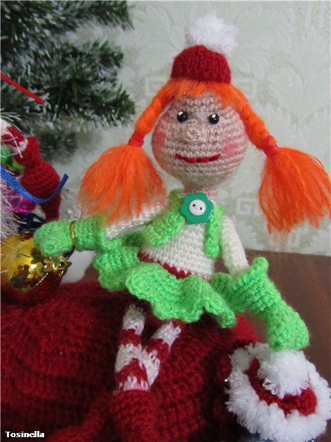 Праздничное настроение. Куклы БЖД и амигуруми (фото 7)