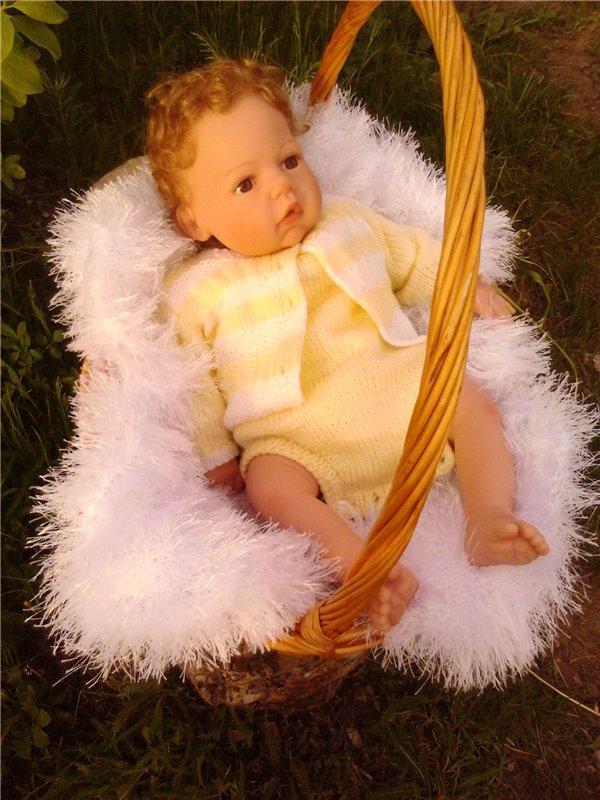 Моя малышка Алиса - Breath of Life Babies "Baby Amber" от Lee Middleton - на даче (фото 2)