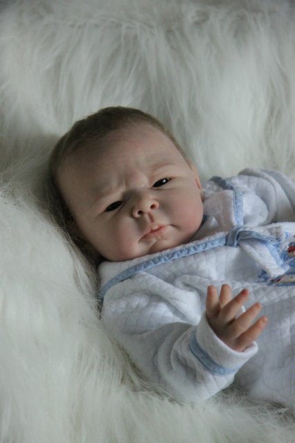 Ноэльчик... очень серьезный малыш... Куколка реборн Вишни Виктории