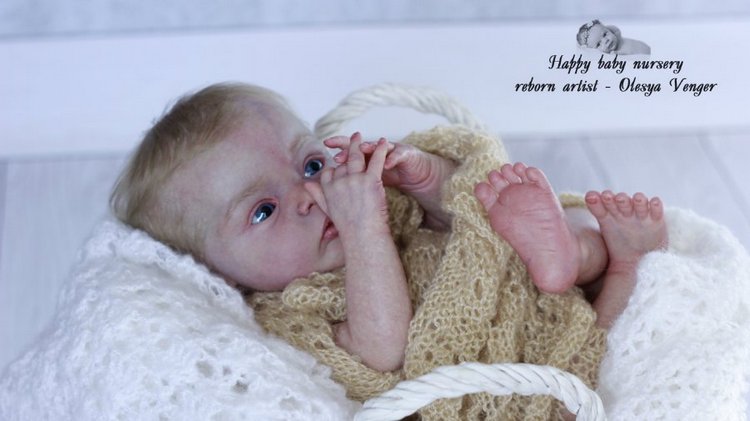 Моя милая златовласка Ева. Кукла реборн Олеси Венгер
