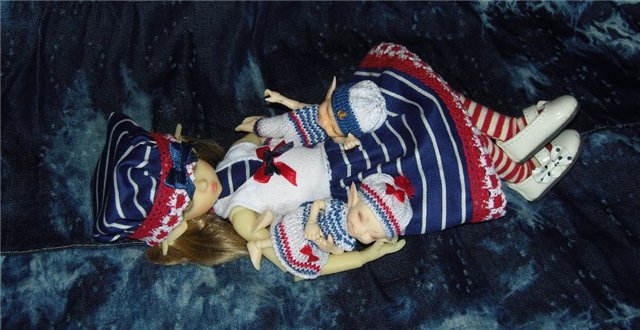 Хотим на море! (наряды в морском стиле для realpuki и Kaye Wiggs Lillie)