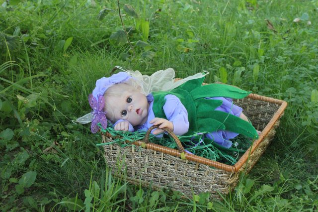 Офелька-стрекоза, куклёныш реборн Элины Кудрявцевой