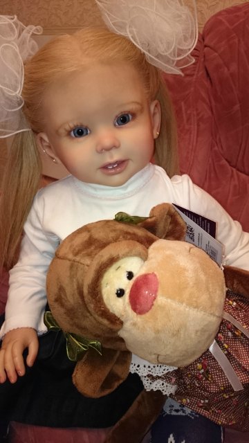 Мое солнышко - малышка Джастина из молда Бонни by Linda Murray