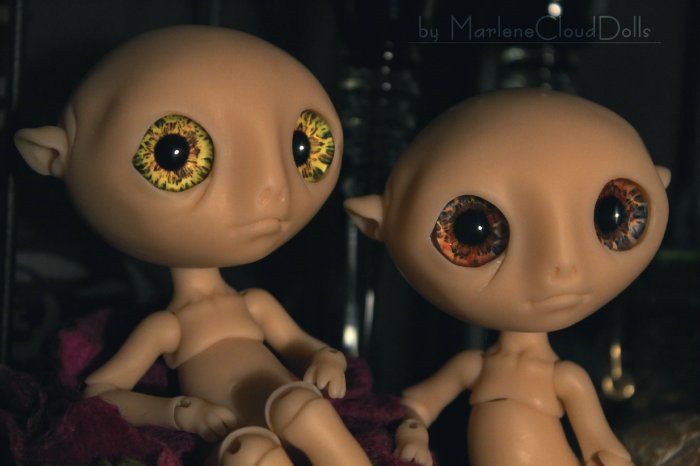 Новенькие шарнирные куклы Изгои и их глаза