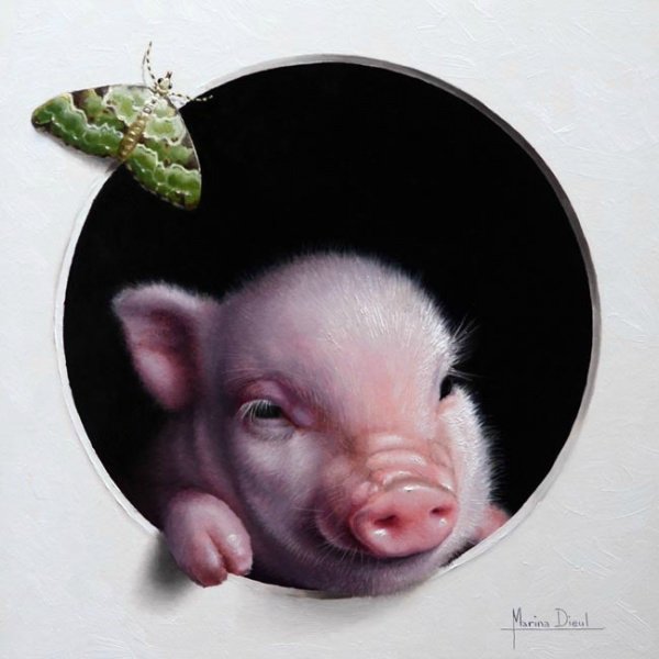 Животные в живописи Марины Диул