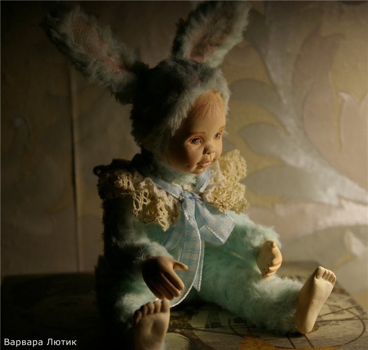 А вот и обещанный секрет-сюрприз. Микро тедди долл. Рост 15 см без учета ушек. Первый эксперимент (фото 8)