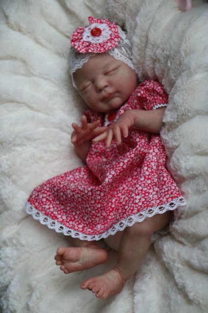 Спящая малышка Рози 2. Куколка реборн Виктории Вишни