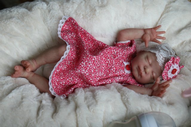 Спящая малышка Рози 2. Куколка реборн Виктории Вишни