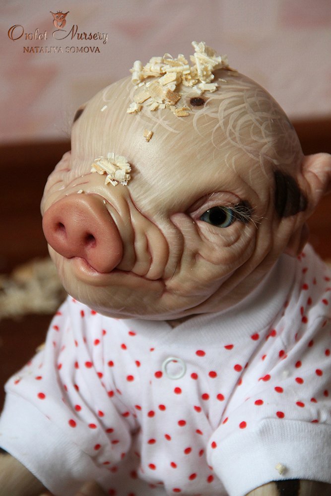 Свинка Пеппа и её младший братик Джордж. Поросята реборн Наталии Сомовой