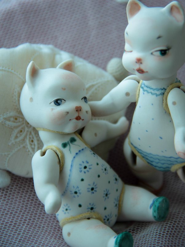 Новый проект "Кошка на ладошке". Фарфоровые куклы (фото 5)