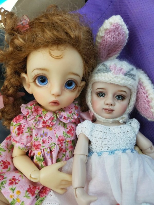 Несколько новых авторских шарнирных кукол