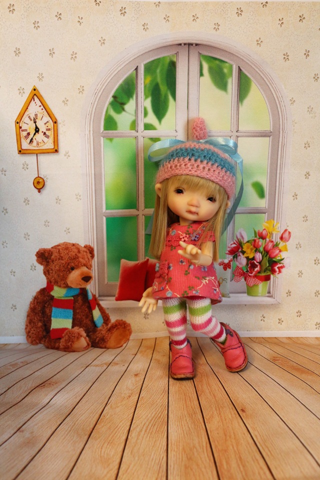 Долгожданная Дрюшечка или первый опыт фотографирования с фоном (фото 2)