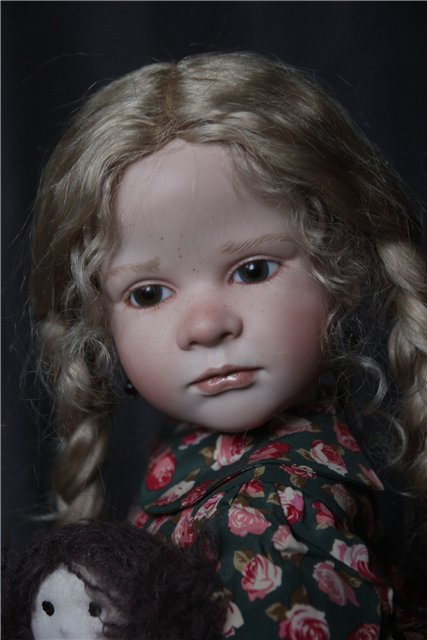 Фарфоровая кукла-снегурочка Офелия (Ophelia) от Ruth Treffeisen. Просто наступила зима