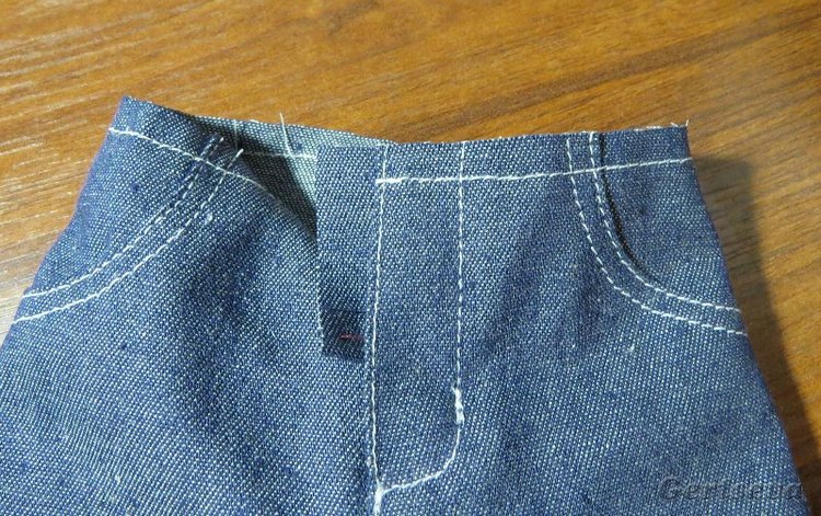 Мастер класс по пошиву джинс для куклы