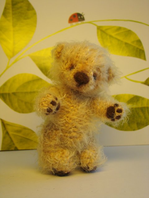 Мишка, игрушка вязанная спицами Ольги Чернухо (фото 5)