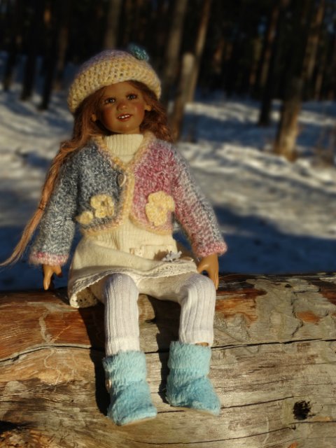Вязаные платья для Пиппы — Одежда и обувь для кукол своими руками: фото