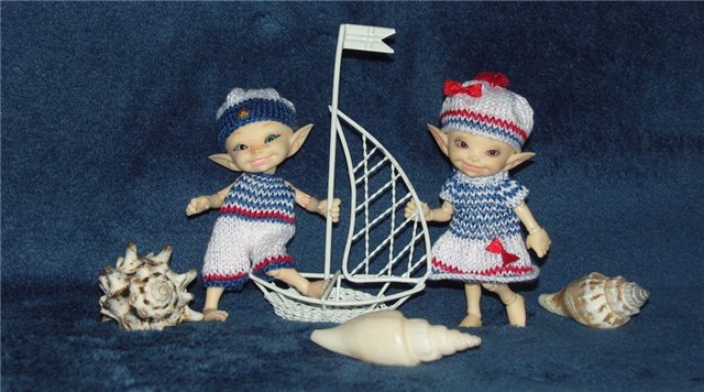 Хотим на море! (наряды в морском стиле для realpuki и Kaye Wiggs Lillie)