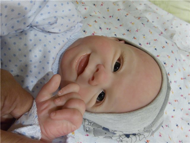 Томми улыбашка реборн. Второй подходик к этому замечательному молдику