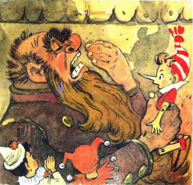 Скажите, как его зовут или Главный иллюстратор изумрудного города. Карабас-пати ко дню рождения Леонида Владимирского