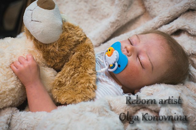 Новогодняя фотосессия малыша, куклы реборн Ольги Коновниной