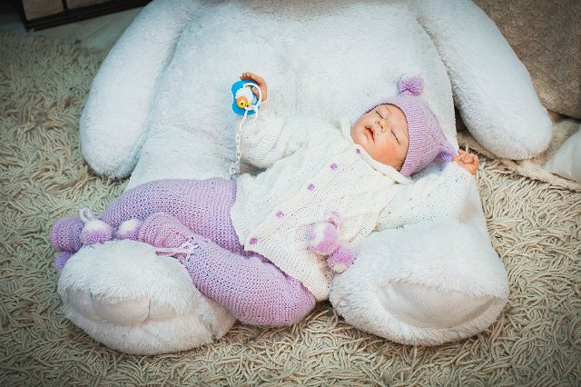 Новогодняя фотосессия малыша, куклы реборн Ольги Коновниной