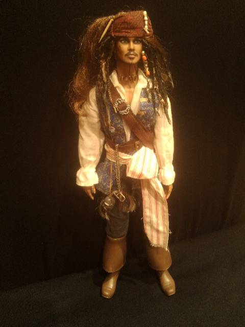 Джек Воробей ооак - портретная кукла