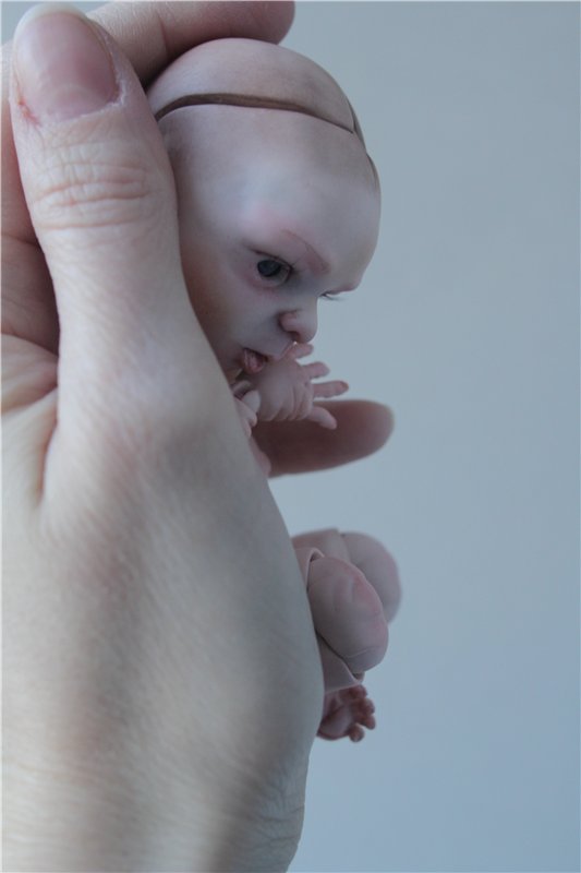 Пробный мэйк шарнирной куклы. Фото 18+ (фото 9)