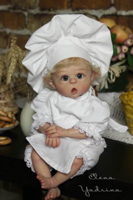 Поваренок по мотивам работы "Прототип мини Офелии". Куклы реборн Елены Ядриной