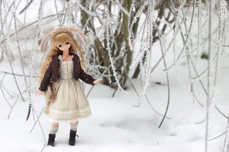 Распаковка и зимняя прогулка зайки Миа. Spring Rabbit Mia, ExCute Komorebimori Pure Neemo