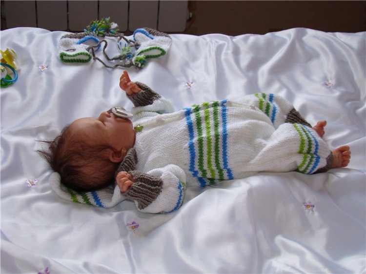 Теплый комбезик для Ангелочка (кукла-реборн молд Ангел)